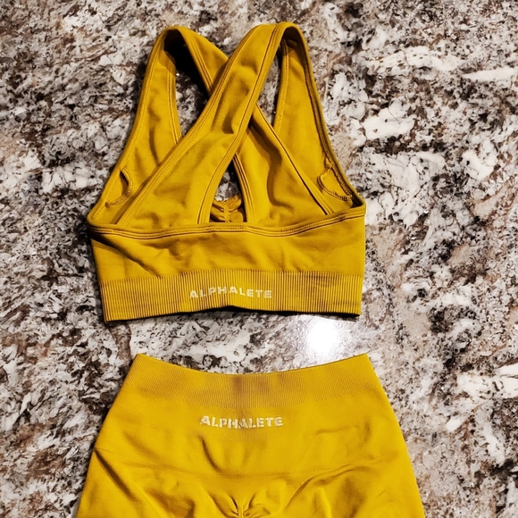 Alphalete Amplify Biker Shorts and Bra Set - Picture 5 of 5